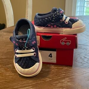 See Kai Run Navy Sneakers with Pink Accents Baby/Toddler Size 4
